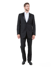 Load image into Gallery viewer, Mens Tuxedo Bryan Michaels Slim Fit Two Button Jacket with Satin Notch' Lapel &amp; Matching Pants

