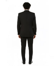 Load image into Gallery viewer, Mens Tuxedo Bryan Michaels Modern Fit Two Button Jacket with Satin Peak Lapel &amp; Matching Pants
