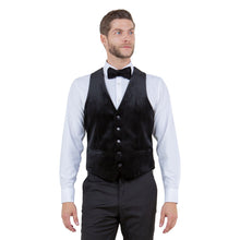 Load image into Gallery viewer, Men&#39;s Slim-fit Velvet Suits Separates, Vest And Bowtie
