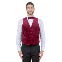 Load image into Gallery viewer, Men&#39;s Slim-fit Velvet Suits Separates, Vest And Bowtie
