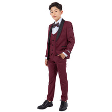 Load image into Gallery viewer, Stacy Adams Burgundy 5 pc Tuxedo
