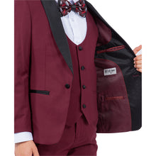Load image into Gallery viewer, Stacy Adams Burgundy 5 pc Tuxedo
