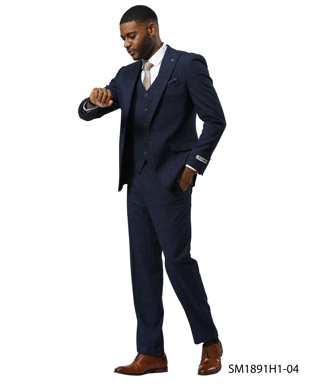 Mens-suit Tattersall Pattern by Stacy Adams