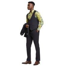 Load image into Gallery viewer, Men's Stacy Adams Hybrid-Fit 3pc Suit Set, Jacket Vest and Pants
