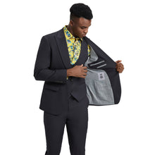 Load image into Gallery viewer, Men's Stacy Adams Hybrid-Fit 3pc Suit Set, Jacket Vest and Pants
