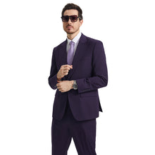 Load image into Gallery viewer, Men's Stacy Adams Hybrid-Fit 3pc Suit Set, Jacket Vest and Pants
