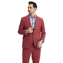 Load image into Gallery viewer, Men's Stacy Adams Hybrid-Fit 3pc Suit Set, Jacket Vest and Pants
