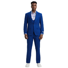 Load image into Gallery viewer, Men's Stacy Adams Hybrid-Fit 3pc Suit Set, Jacket Vest and Pants
