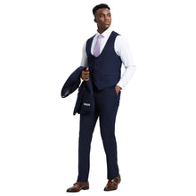 Load image into Gallery viewer, Men's Stacy Adams Hybrid-Fit 3pc Suit Set, Jacket Vest and Pants
