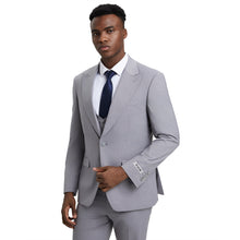 Load image into Gallery viewer, Men's Stacy Adams Hybrid-Fit 3pc Suit Set, Jacket Vest and Pants
