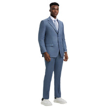 Load image into Gallery viewer, Men's Stacy Adams Sharkskin 3-Piece Suit
