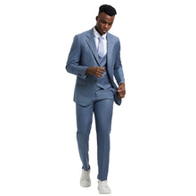 Load image into Gallery viewer, Men's Stacy Adams Sharkskin 3-Piece Suit
