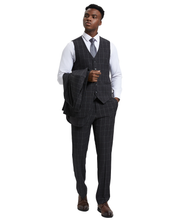 Load image into Gallery viewer, Mens-suit Windowpane By Stacy Adams
