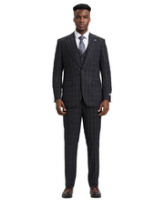 Load image into Gallery viewer, Mens-suit Windowpane By Stacy Adams
