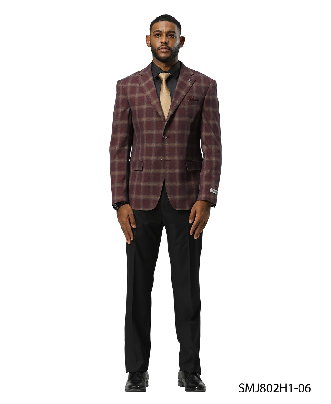 Mens-jacket Windowpane by Stacy Adams