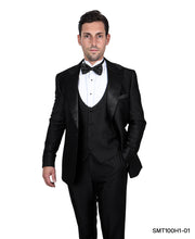 Load image into Gallery viewer, Stacy Adams One-Button Tuxedo Jacket with Satin Peak Lapel

