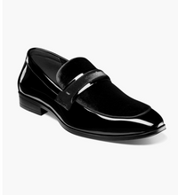 Load image into Gallery viewer, Stacy Adams Mens Moc Toe Saddle Slip-On Black OS25686-001
