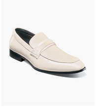 Load image into Gallery viewer, Stacy Adams Mens Velvet Slip On Loafer Ivory OS25686-101
