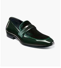 Load image into Gallery viewer, Stacy Adams Mens Green Elegant Velour Slip On OS25686-300
