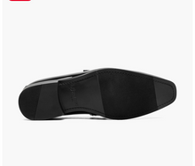 Load image into Gallery viewer, Stacy Adams Mens Moc Toe Saddle Slip-On Black OS25686-001
