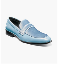 Load image into Gallery viewer, Stacy Adams Mens Formal Dress Loafer Light Blue OS25686-459
