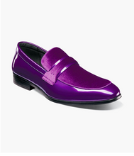 Load image into Gallery viewer, Stacy Adams Mens Purple Formal Slip-On Loafer OS25686-542
