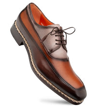 Load image into Gallery viewer, Mezlan Bowery Brown Multi Calf Deer Derby Shoes
