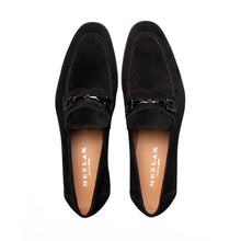 Load image into Gallery viewer, Mezlan Men's Black Suede Designer Loafers Shoes Bracco
