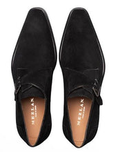 Load image into Gallery viewer, Mezlan Men's Black Suede Monk Strap Shoes Albini
