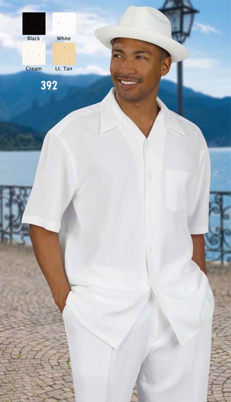 Mens White Linen Walking Suit Casual Summer Outfit Successo 1065