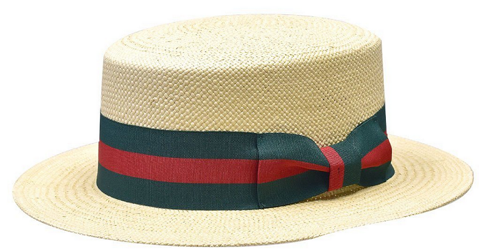 Bruno Capelo Mens Summer Hat Natural Beige Straw Boater BC640