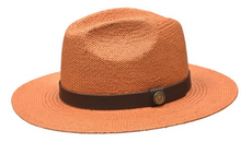 Load image into Gallery viewer, Bruno Capelo Rust Wide Summer Brim Hat Fedora for Men CA423
