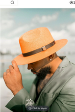 Load image into Gallery viewer, Bruno Capelo Rust Wide Summer Brim Hat Fedora for Men CA423
