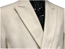 Load image into Gallery viewer, Men&#39;s Cream Double Breasted Wool Overcoat Alberto DB-COAT
