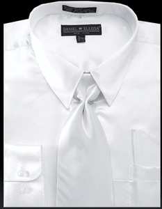 Mens white shop silk dress shirt