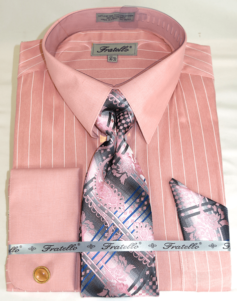 pink french cuff dress shirts