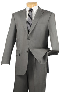 Slim Fit Suit Men's Gray Solid Color SC900-12