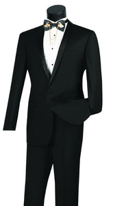 Slim Fit Prom Tuxedo Men's Black Skinny Tux T-SS